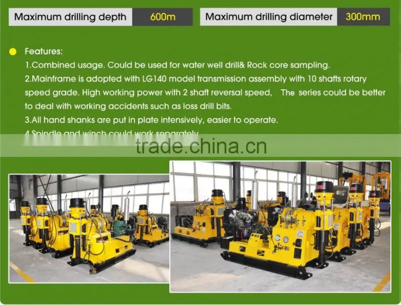 Easy Operation Official Manufacturer Wide Performamce Hydraulic Small Core Drilling Rig