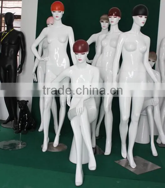 Dress form plastic mannequin makeup fashion realistic mannequin for clothes