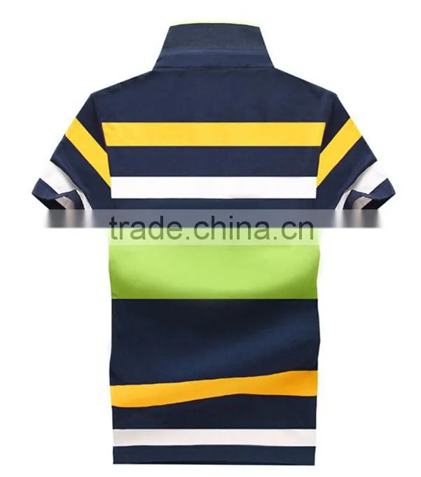 China Super quality fashion striped polo men with low price