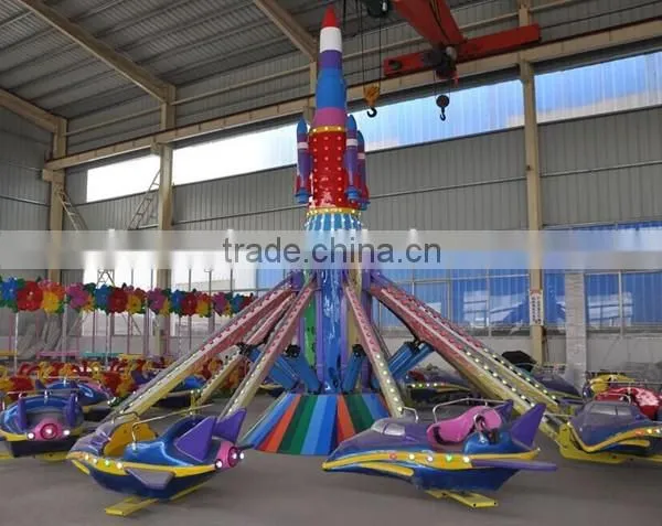 Hot self - control rotating plane game , electric airplane ride for children , amusement park equipment