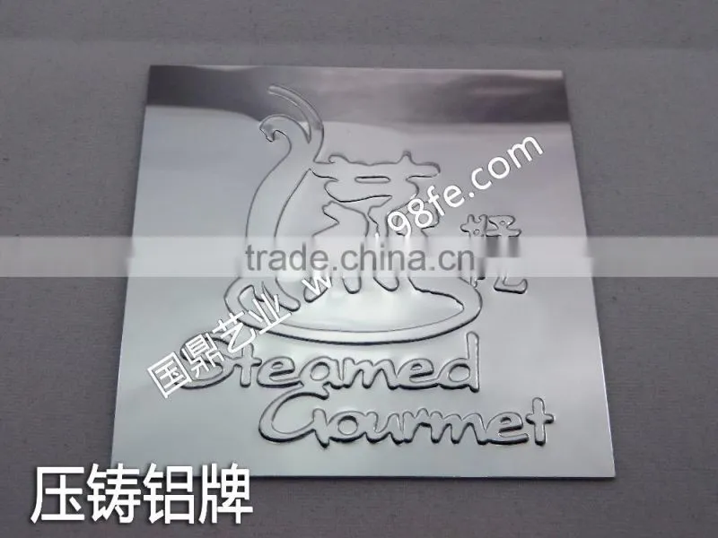 die cast nameplates and metal nameplate