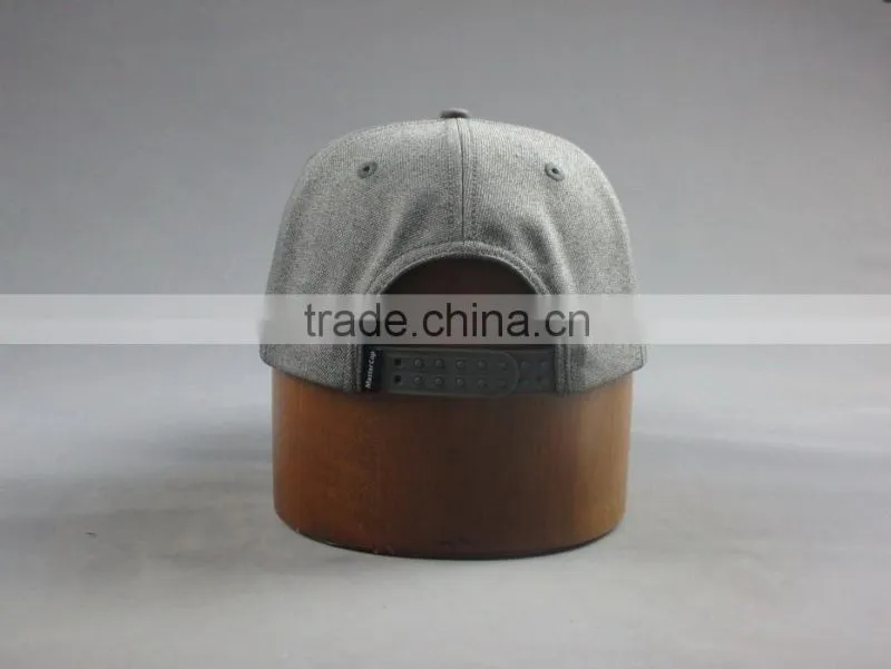 Custom 100% cotton twill 7-panel snapback cap with embroidery logo