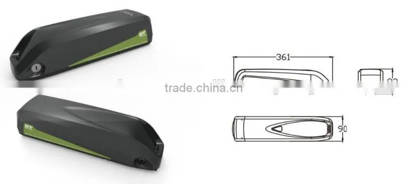 E Bike Battery Tube 36V 14.5Ah Lithium ion Battery by Japan Battery Cell