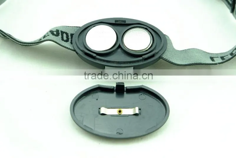Super bright waterproof outdoor camping 2*CR2032 battery HeadLamp 3 Led Headlight