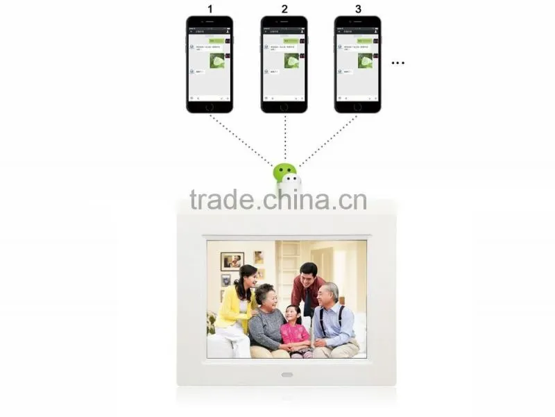 15inch Cloud photo frame wechat photo frame lcd screen for parents gifts