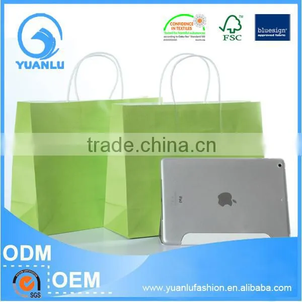 cheap Christmas white kraft paper bag/craft paper bag/fancy paper bag