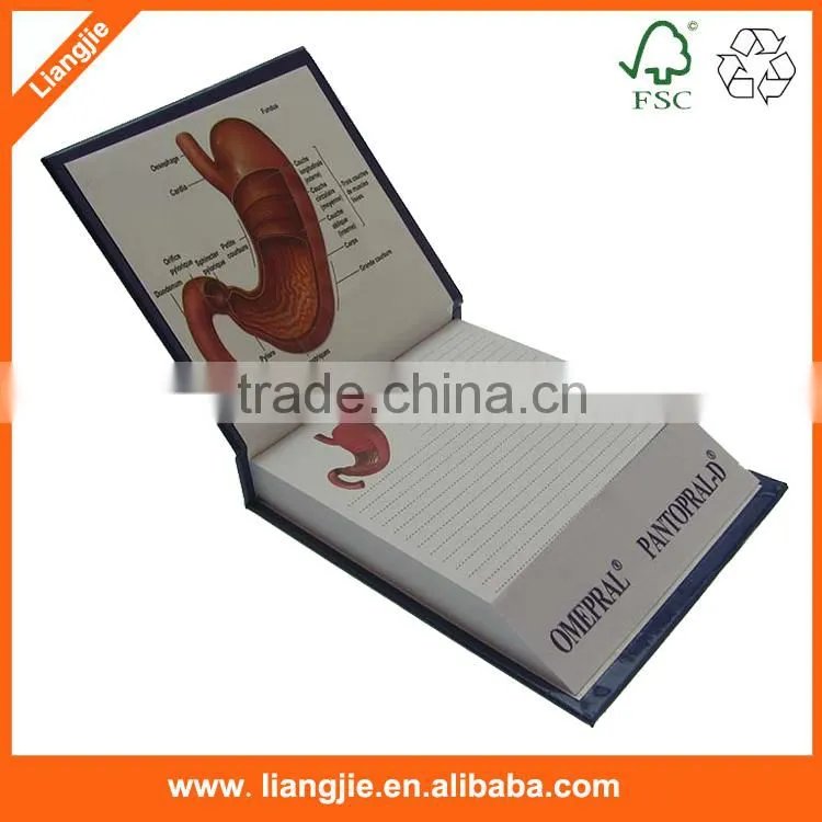Realistic design print green leaf shaped sticky note pad