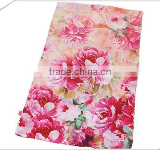 digital print silk scarf