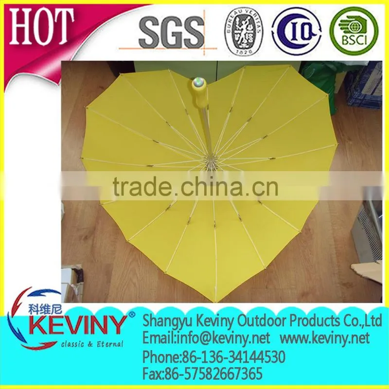 heart Umbrella manual open parapluie in high quality from Chinese umbrellas manufacturer