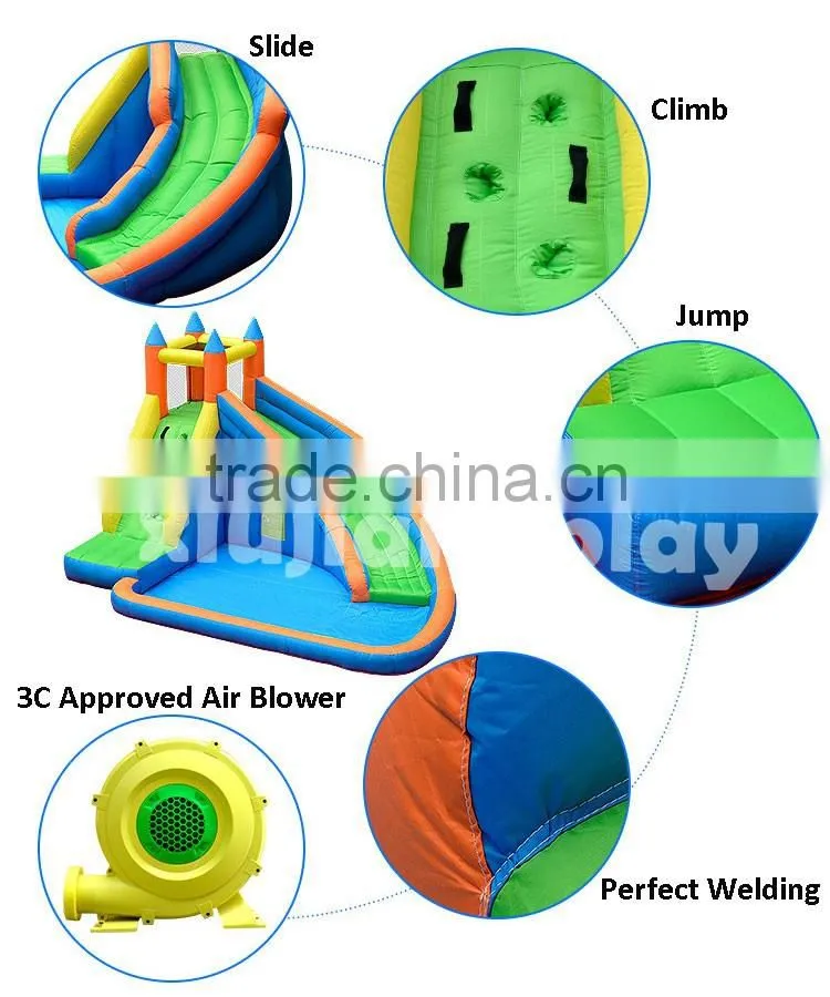 free jumping soft play park kids inflatable air castle for outdoor