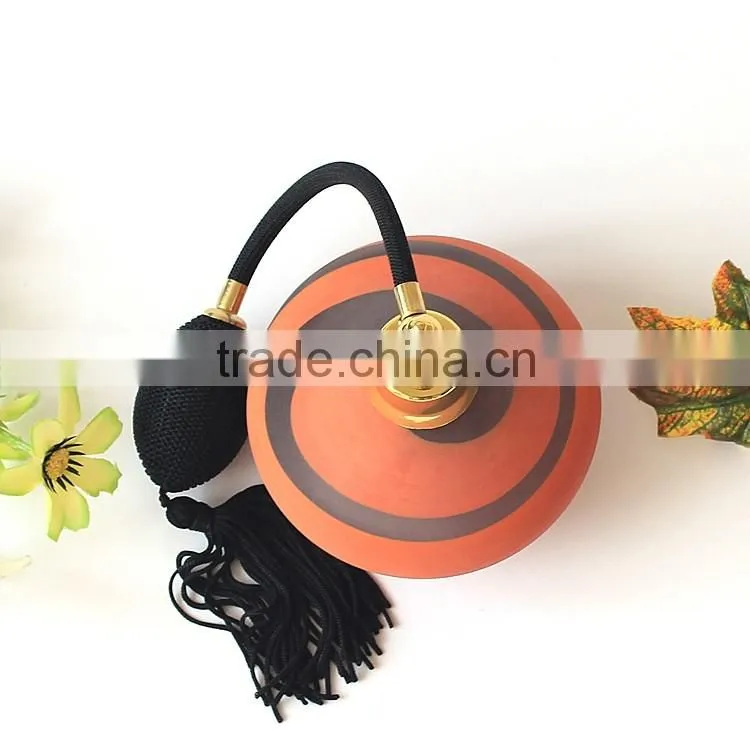 OUBOAO Wholesale High-end Fashion Orange Gasbag Spray Pump Glass Perfume Bottle