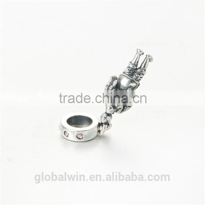 Accient Solider Metal Charms European Charm Bracelet Necklace 100% Real 925 Sterling Silver S197 Best Gifts For You Or Friends