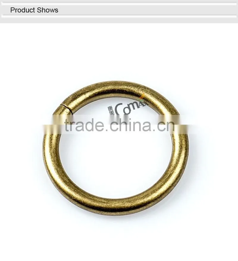 Rolling antique brass 41mm iron wire metal o ring