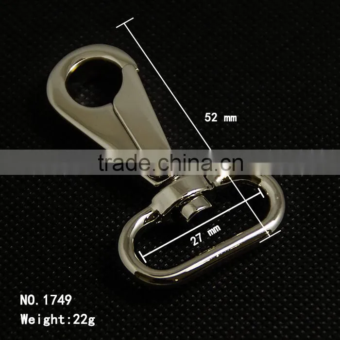 Nickel plated Zinc Alloy Metal Snap Hook (1749)