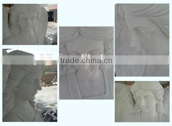 Sweet Large White Marble Angel Statue