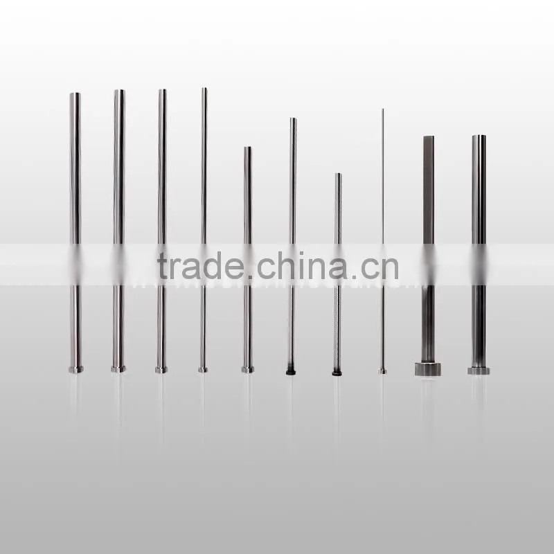 through-hardened flat ejector pin, blade ejector pin with DLC coating