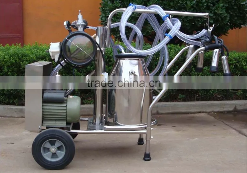 9J-I vacuum pump milking trolley for goat