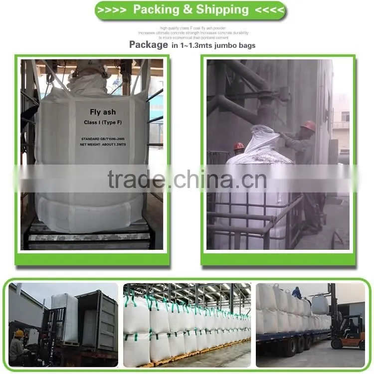 high quality F class coal fly ash powder for concrete