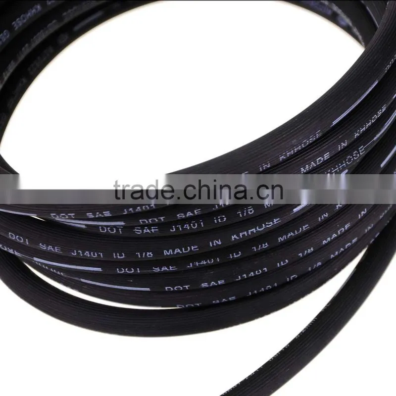 2017 New design 5m 1/8HL Black Smooth Rubber Tubing , Coolant Radiator Brake Fluid Tube Hose Pipe