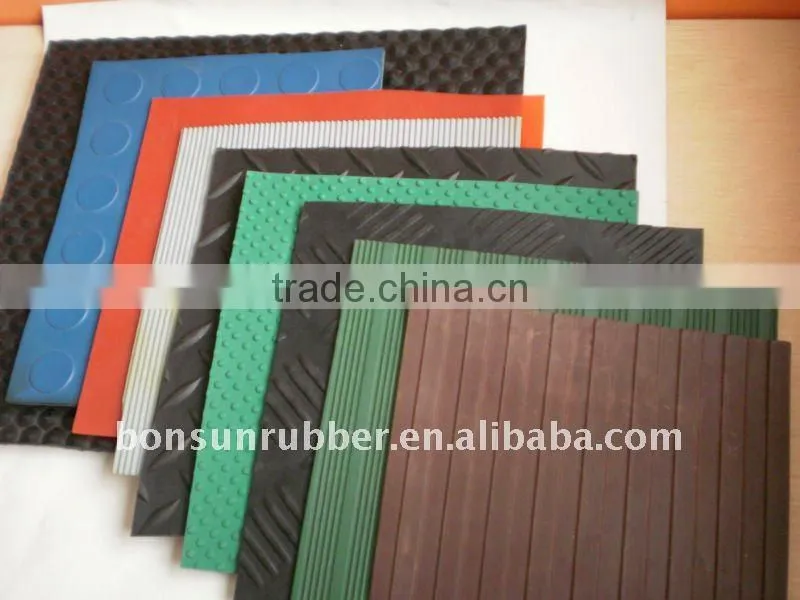 6mm Thickness Anti- Friction Rubber floor mat