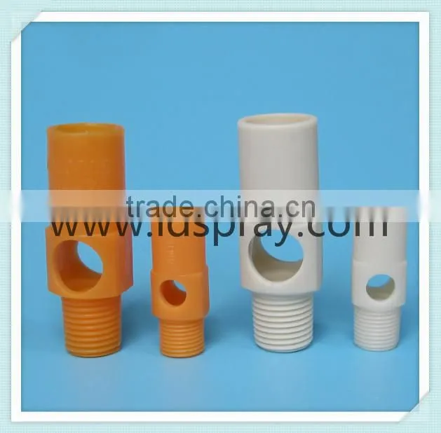 Stainless steel or plastic flow pool venturi spray nozzle