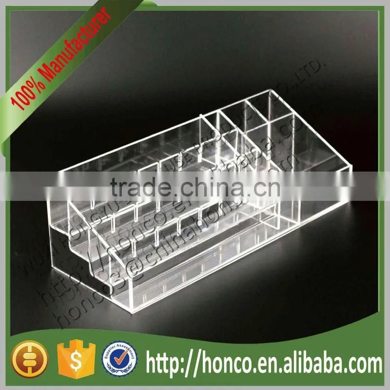 Cheapest Clear Colour 4 Tiers Cosmetics Nail Polish Acrylic Display Stand Rack