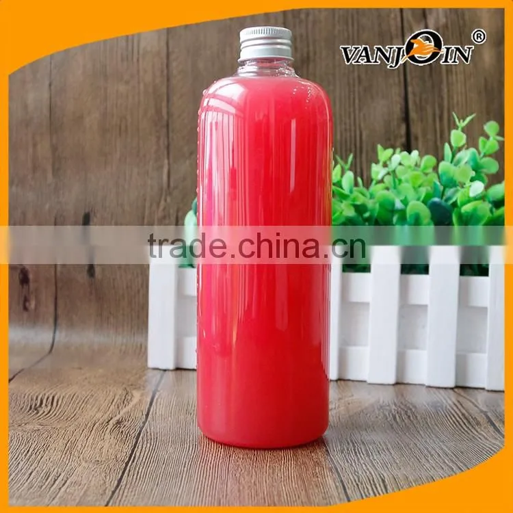 Large 16 Ounce Amber PET Plastic Boston Round Bottles