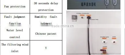 Industrial portable ultrasonic air humidifier fogger for vegetable