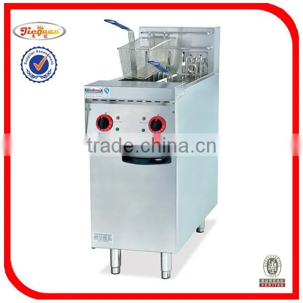 Alibaba Hot Sale Electric 2-Tank Fryer(2-Basket)(Freestanding Type) DF-28(0086-13632272289)