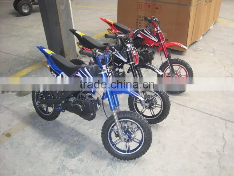 top quality 49cc 2-stroke pull start girl mini dirt bike for sale (TKD50-011)