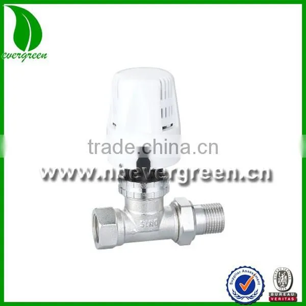 Horizontal stainless steel thermostatic valve