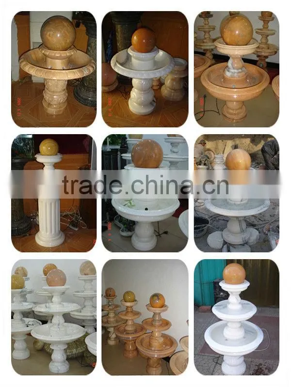 Hand Carved 3 Tier Marble Water Fountain