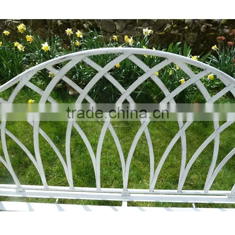 KD decorative vintage wrought iron bench