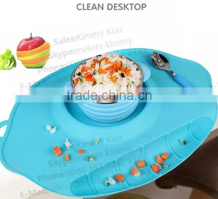 Best quality with lower price silicon mat Placemat for kids dining table mat