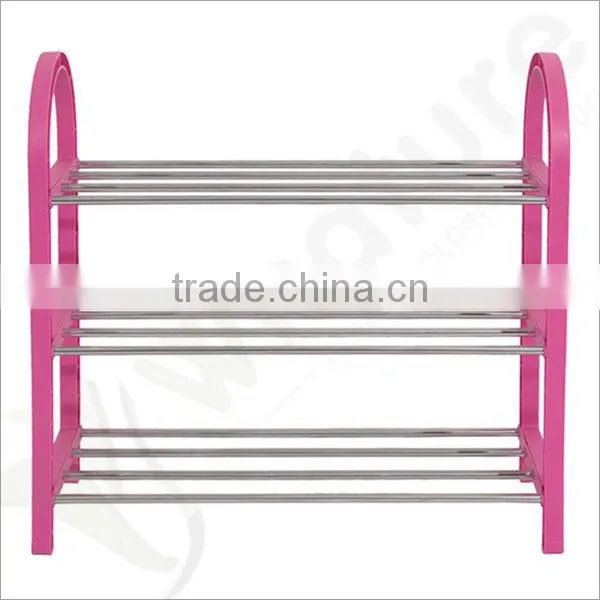 3 tier metal iron shoes rack shoe organizer