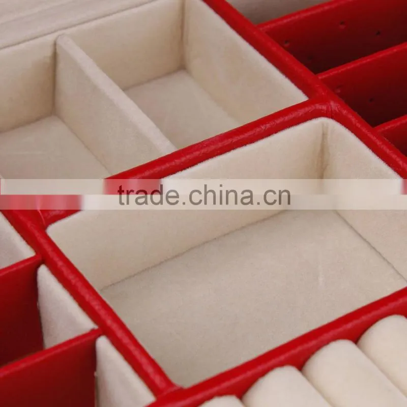 Luxury Custom Velvet Jewelry Box/Lichee Pattern Jewery Box