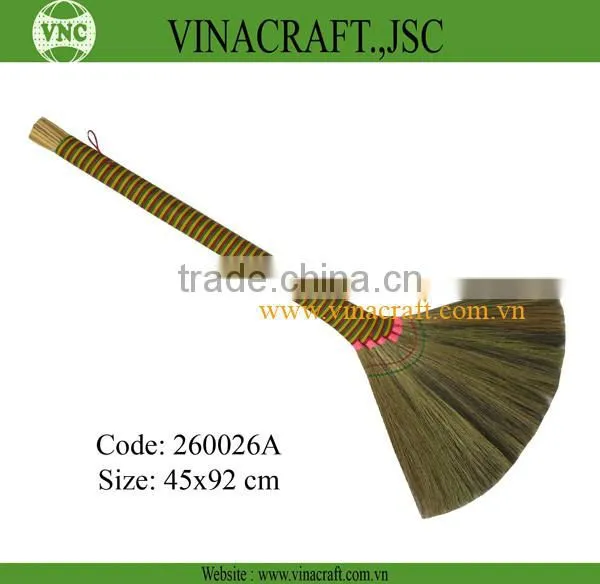 Long grass sweeping broom