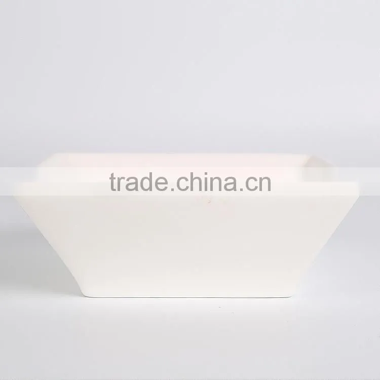 unique square salad bowl