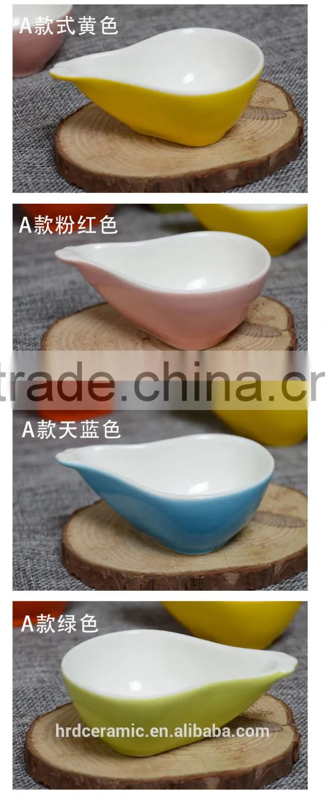 Creative stocked small ceramics dish,sauce dish ,creative dish, snack dish