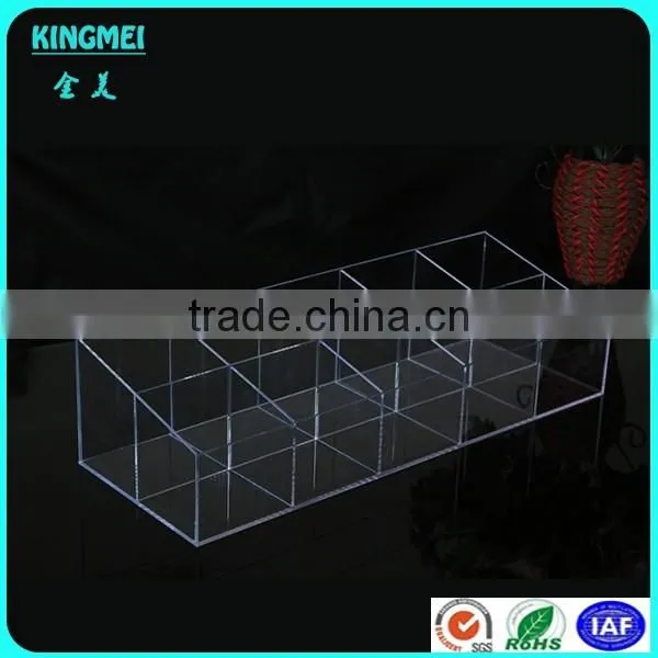 Thanksgiving day best gift fashion acrylic makeup organizer nail polish display cosmetic rack plastic storage box