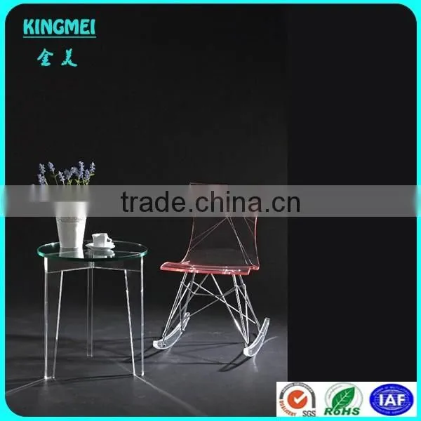 OEM Customized clear acrylic folding table wholesale