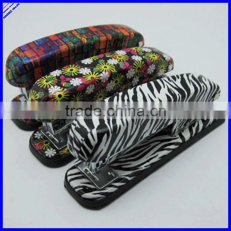 2015 new design decoartive printed stapler