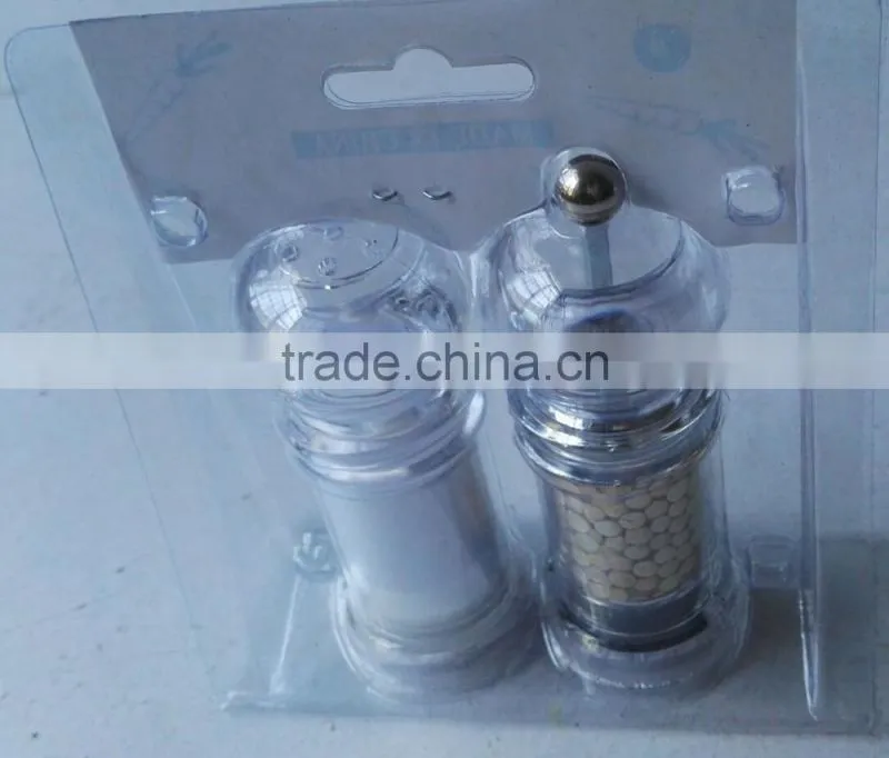 SE-18A-2 acrylic pepper mill 2PCS set