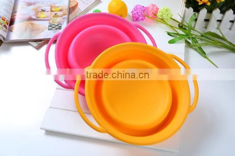 Collapsible silicone bowls hot selling microwave safe silicone bowls for kids