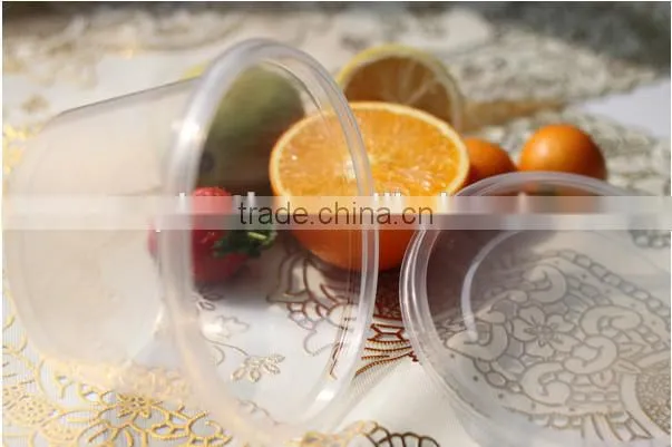 Food Grade PP Disposable Plastic Plates 800ml Plastic Bowls