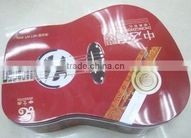 Guitar Tin Can, Guitar Shaped Biscuit Tin Can, Guitar Shaped Tin Can