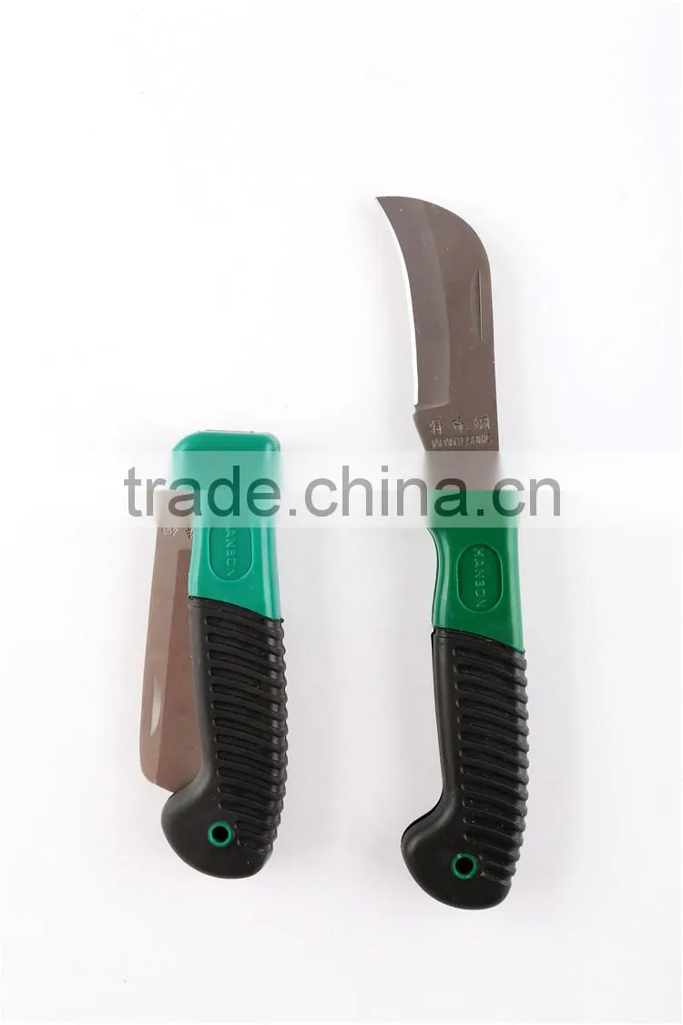 Professional folding electricial knife with plastic handle