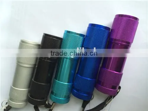 Hot Mini 9 long life LEDs ultra bright Flashlight torch