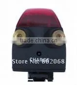 Free shipping Red LED Bicycle Light with Red Laser