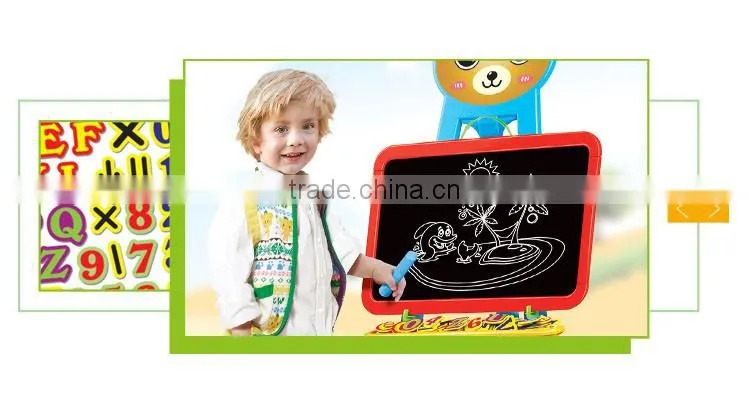 4 in 1 Wholesale kids plastic standing magnetic magic writing board
